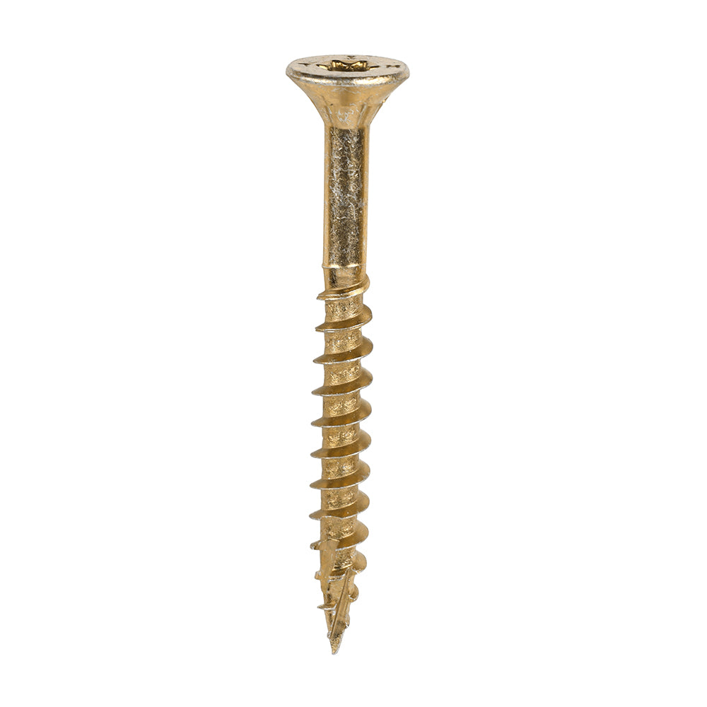TIMCO C2 Clamp-Fix Multi-Purpose Premium Countersunk Gold Woodscrews - 6.0 x 60 Box OF 200 - 60060C2C