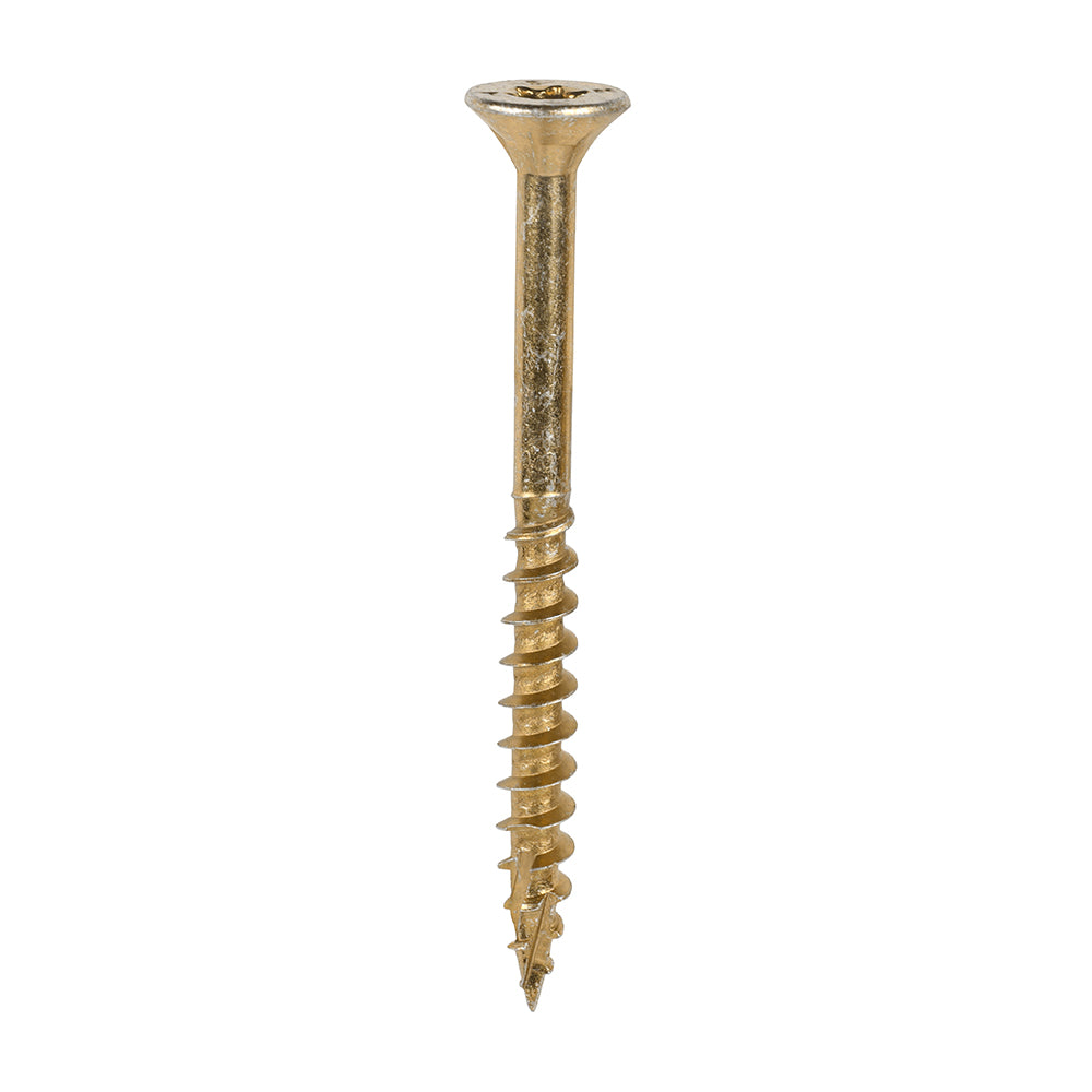 TIMCO C2 Clamp-Fix Multi-Purpose Premium Countersunk Gold Woodscrews - 6.0 x 70 Box OF 200 - 60070C2C