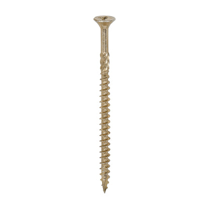 TIMCO C2 Strong-Fix Multi-Purpose Premium Countersunk Gold Woodscrews - 6.0 x 100 Box OF 100 - 60100C2