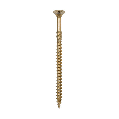 TIMCO C2 Clamp-Fix Multi-Purpose Premium Countersunk Gold Woodscrews - 6.0 x 100 Box OF 100 - 60100C2C