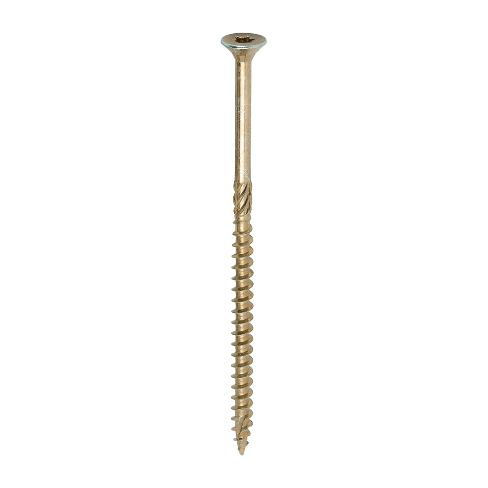 TIMCO C2 Clamp-Fix Multi-Purpose Premium Countersunk Gold Woodscrews - 4.0 x 25 Box OF 200 - 40025C2C