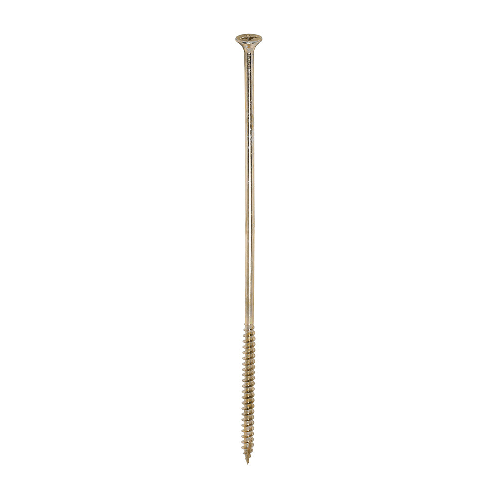 TIMCO Classic Multi-Purpose Countersunk Gold Woodscrews - 6.0 x 200 Box OF 100 - 60200CLAF