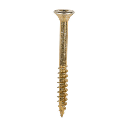 TIMCO C2 Clamp-Fix Multi-Purpose Premium Countersunk Gold Woodscrews - 8.0 x 80 Box OF 100 - 80080C2C