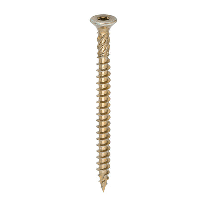 TIMCO C2 Clamp-Fix Multi-Purpose Premium Countersunk Gold Woodscrews - 8.0 x 100 Box OF 100 - 80100C2C