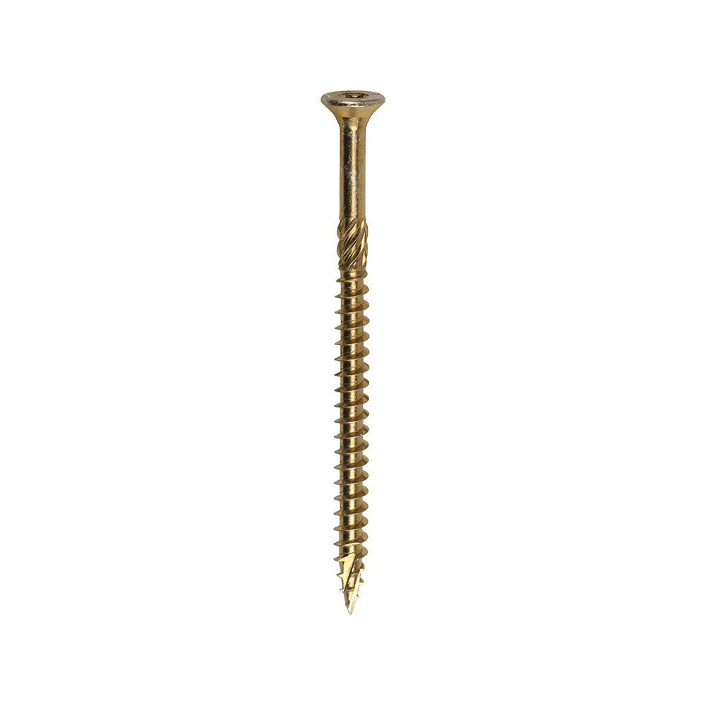 TIMCO C2 Clamp-Fix Multi-Purpose Premium Countersunk Gold Woodscrews - 8.0 x 120 Box OF 50 - 80120C2C