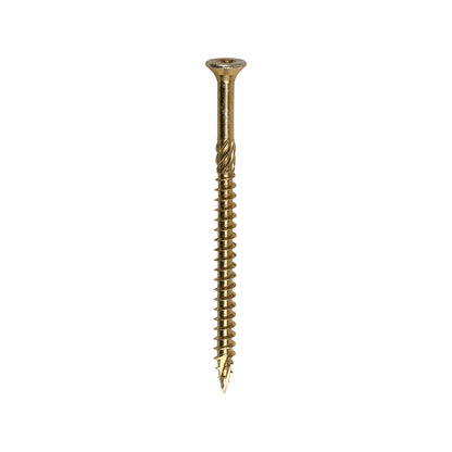 TIMCO C2 Clamp-Fix Multi-Purpose Premium Countersunk Gold Woodscrews - 8.0 x 120 Box OF 50 - 80120C2C