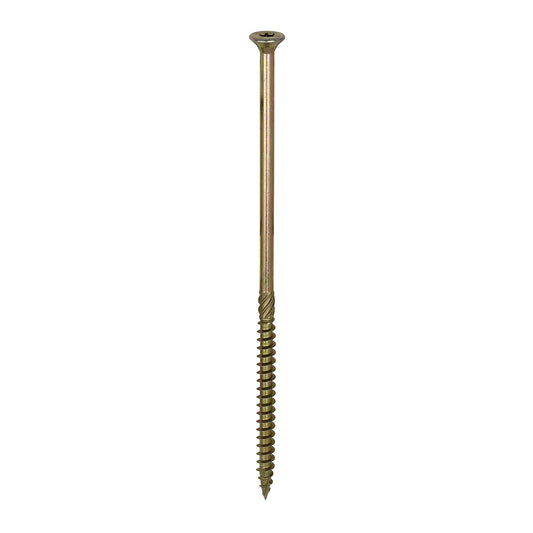 TIMCO C2 Clamp-Fix Multi-Purpose Premium Countersunk Gold Woodscrews - 8.0 x 200 Box OF 50 - 80200C2C