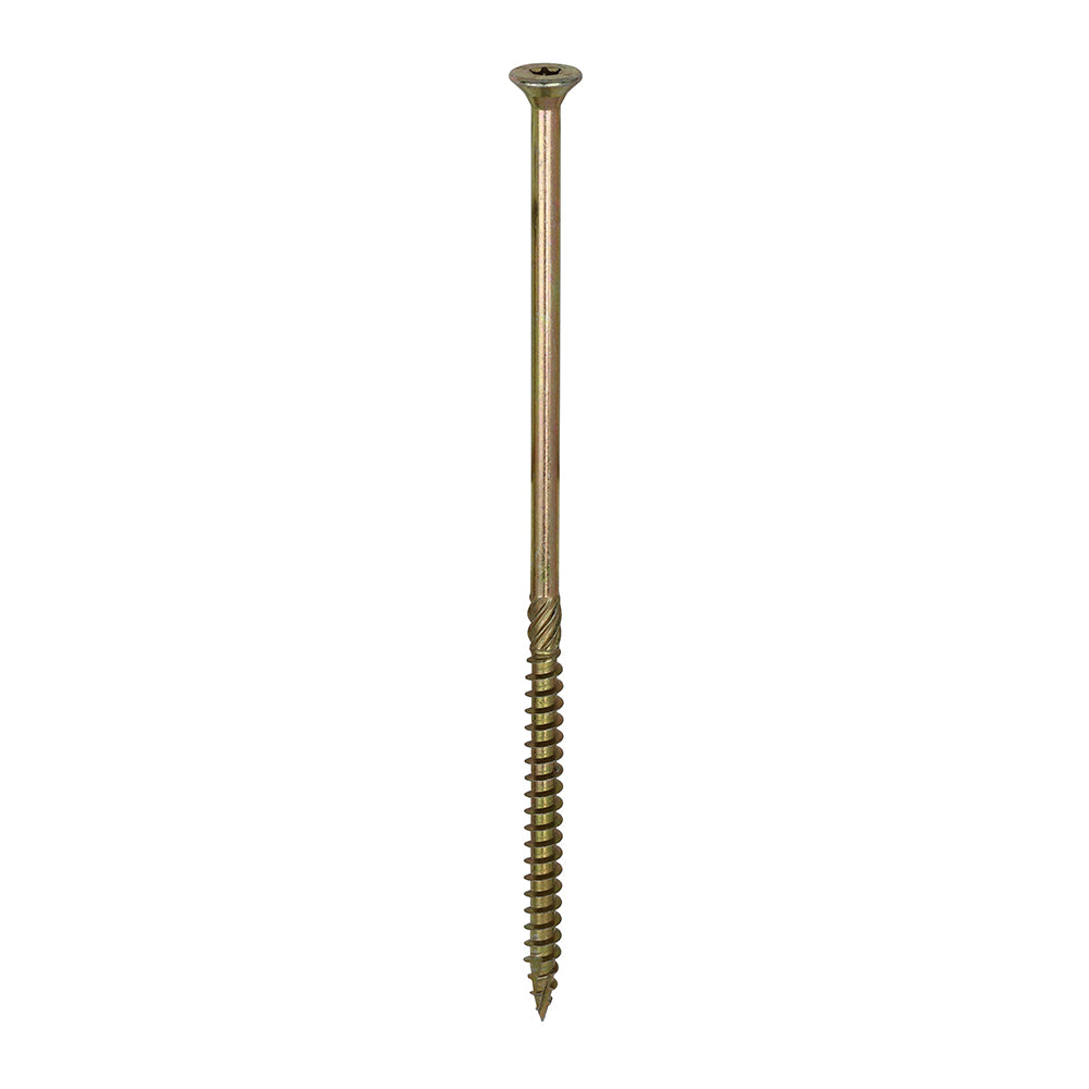 TIMCO C2 Clamp-Fix Multi-Purpose Premium Countersunk Gold Woodscrews - 8.0 x 200 Box OF 50 - 80200C2C