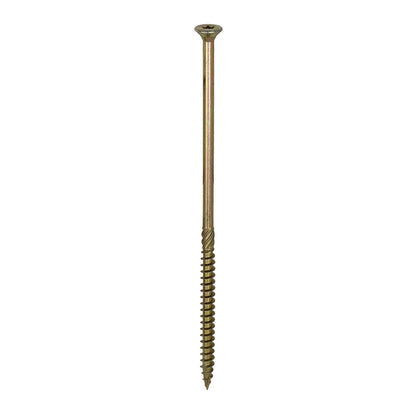 TIMCO C2 Clamp-Fix Multi-Purpose Premium Countersunk Gold Woodscrews - 8.0 x 200 Box OF 50 - 80200C2C
