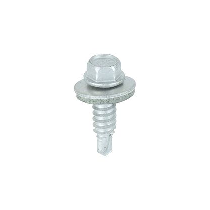 TIMCO Sheet Steel Stitching Screws A2 Stainless Steel Bi-Metal with EPDM Washer - 6.3 x 22 Box OF 100 - BMS22W16