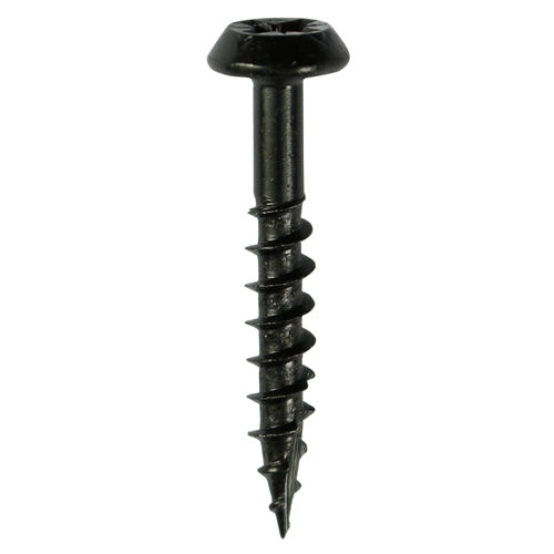 TIMCO Rainwater Bracket Exterior Black Screws - 4.0 x 40 Tub OF 300 - 40040CLARB