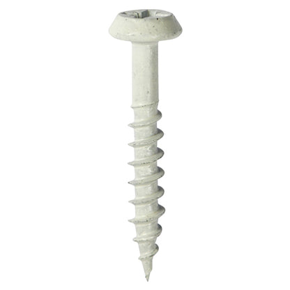 TIMCO Rainwater Bracket Exterior White Screws - 6.0 x 40 Tub OF 200 - 60040CLARW