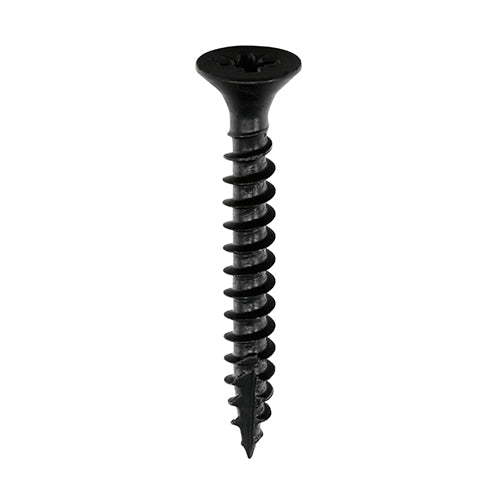 TIMCO Classic Multi-Purpose Countersunk Black Woodscrews - 4.0 x 30 Box OF 200 - 40030CLAB