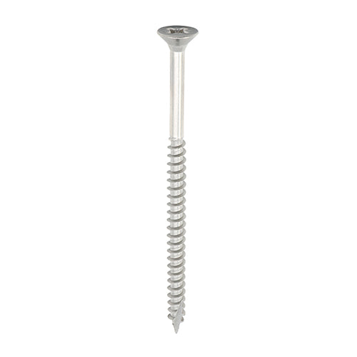 TIMCO Classic Multi-Purpose Countersunk A2 Stainless Steel Woodcrews - 5.0 x 80 TIMpac OF 6 - 50080CHSSP