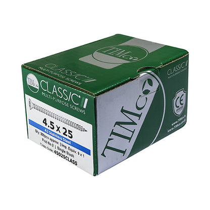 TIMCO Classic Multi-Purpose Countersunk A2 Stainless Steel Woodcrews - 6.0 x 70 Box OF 200 - 60070CLASS