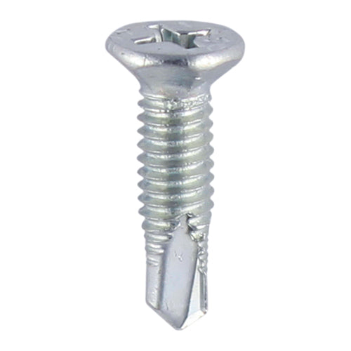 TIMCO Window Fabrication Screws Countersunk Facet PH Metric Thread Self-Drilling Point Zinc - M4 x 13 Box OF 1000 - 230Z