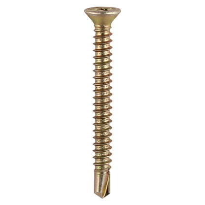 TIMCO Window Fabrication Screws Countersunk PH Self-Tapping Self-Drilling Point Yellow - 3.9 x 38 Box OF 1000 - 125Y