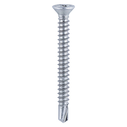 TIMCO Window Fabrication Screws Countersunk PH Self-Tapping Self-Drilling Point Zinc - 3.9 x 38 Box OF 1000 - 125Z