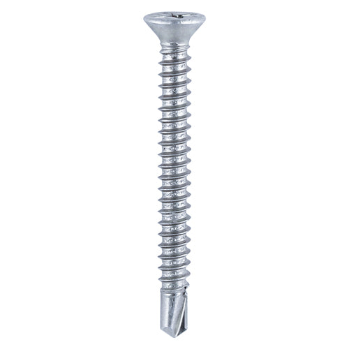 TIMCO Window Fabrication Screws Countersunk PH Self-Tapping Self-Drilling Point Zinc - 3.9 x 45 Box OF 500 - 127Z