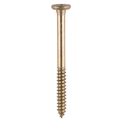 TIMCO Element Screws Shallow Pan Countersunk PH Self-Tapping Thread AB Point Yellow - 4.8 x 65 Box OF 200 - 192Y