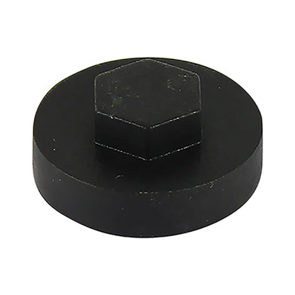 TIMCO Hex Head Cover Caps Black - 19mm Bag OF 1000 - 1900E53CAP