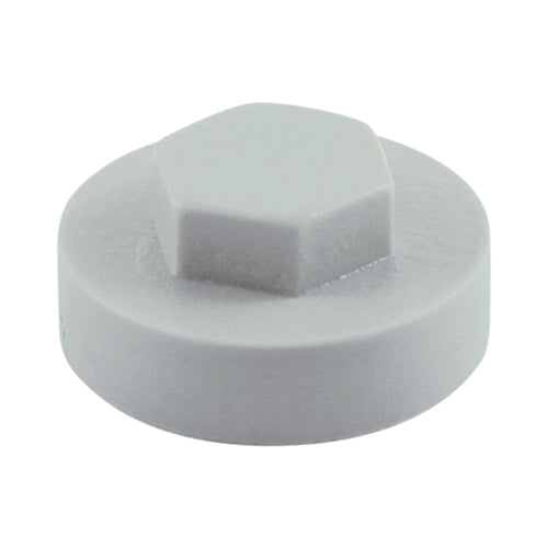 TIMCO Hex Head Cover Caps Oyster - 19mm Bag OF 1000 - 19RAL7035CAP