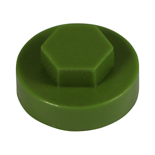 TIMCO Hex Head Cover Caps Sage - 16mm Bag OF 1000 - 1612D45CAP