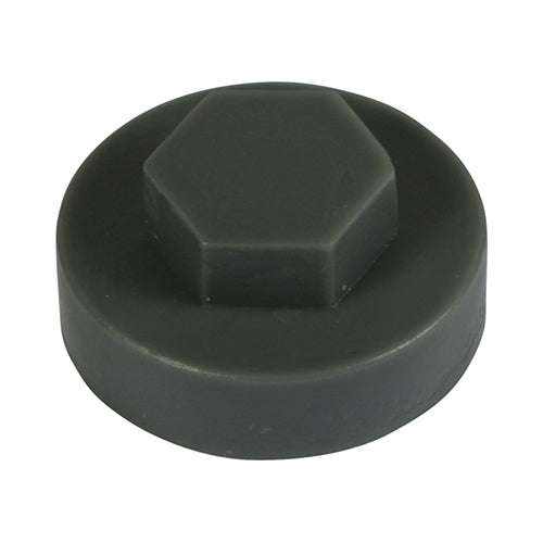 TIMCO Hex Head Cover Caps Slate Grey - 19mm Bag OF 1000 - 19RAL7012CAP