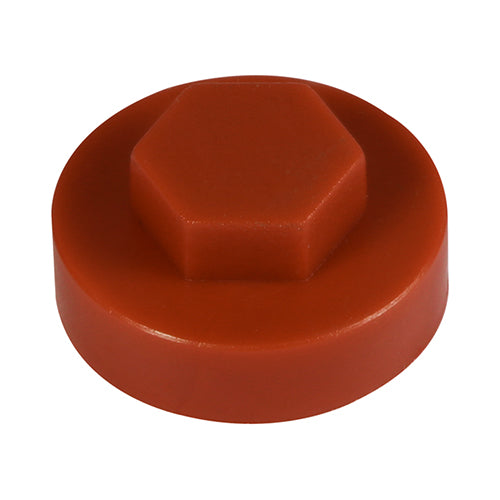 TIMCO Hex Head Cover Caps Terracotta - 16mm Bag OF 1000 - 1604C39CAP