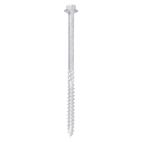 TIMCO Heavy Duty Timber Screws Hex Flange Head Exterior Silver - 10.0 x 150 Bag OF 10 - 10150INH