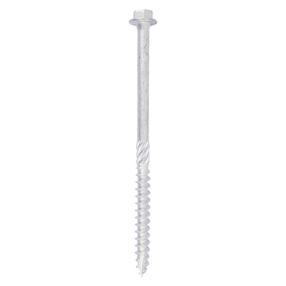 TIMCO Hex Flange Head Exterior Silver Timber Screws  - 6.0 x 100 Bag OF 10 - 6100INI