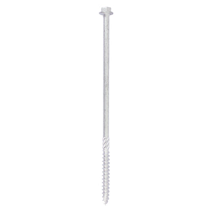 TIMCO Heavy Duty Timber Screws Hex Flange Head Exterior Silver - 10 x 200 Bag OF 10 - 10200INI