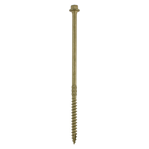 TIMCO Timber Screws Hex Flange Head Exterior Green - 6.7 x 150 TIMpac OF 4 - 150INDEXP