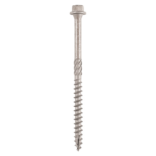 TIMCO Timber Screws Hex Flange Head A4 Stainless Steel - 6.7 x 250 Tube OF 25 - 250INDEXSST