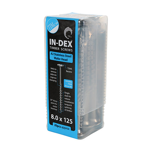 TIMCO Wafer Head A2 Stainless Steel Timber Screws  - All Sizes, 20pcs