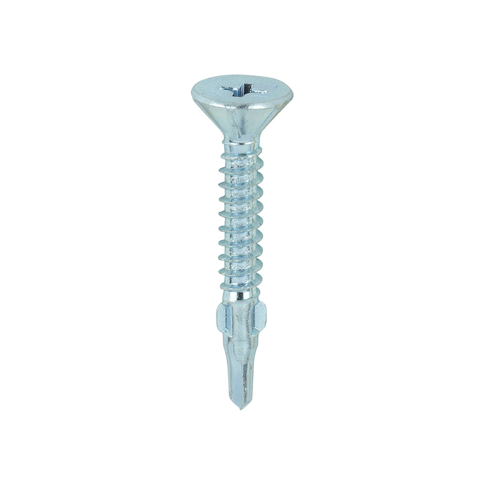 TIMCO Self-Drilling Wing-Tip Steel to Timber Light Section Silver Screws  - 4.2 x 32 Box OF 200 - LW32B
