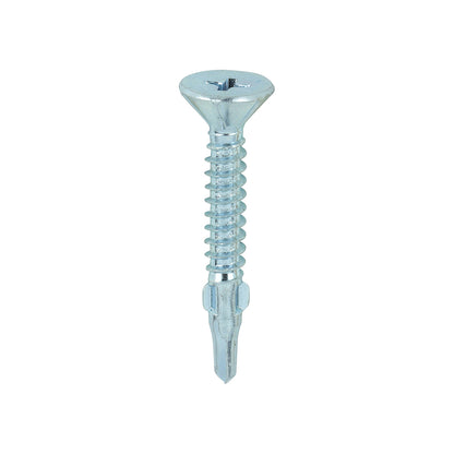 TIMCO Self-Drilling Wing-Tip Steel to Timber Light Section Silver Screws  - 4.2 x 32 Box OF 200 - LW32B