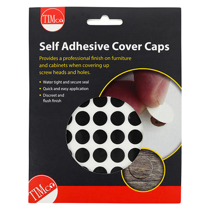 TIMCO Self-Adhesive Screw Cover Caps Anthracite Grey - 13mm Pack OF 112 - COVERAG13