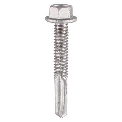 TIMCO Self-Drilling Heavy Section Screws Exterior Silver - 5.5 x 32 Box OF 100 - H32B