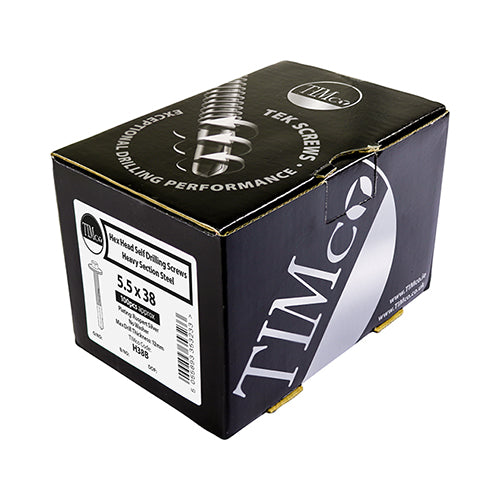 TIMCO Self-Drilling Heavy Section Screws Exterior Silver,All Sizes,100pcs