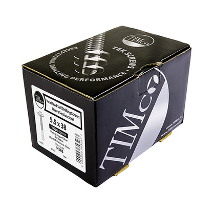 TIMCO Self-Drilling Heavy Section Screws Exterior Silver,All Sizes,100pcs