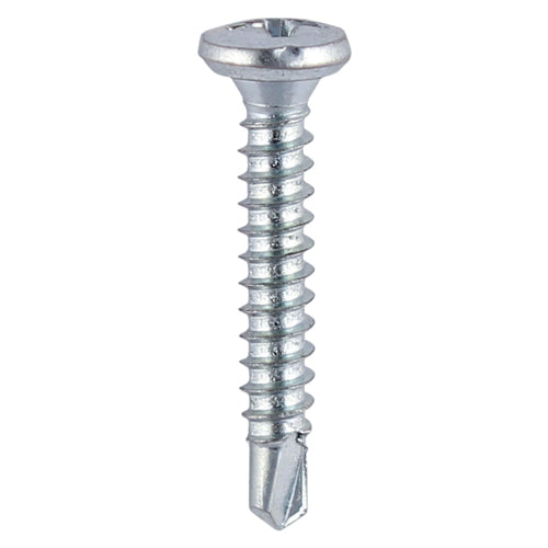TIMCO Window Fabrication Screws Friction Stay Shallow Pan Countersunk PH Self-Tapping Self-Drilling Point Zinc - 3.9 x 16 Box OF 1000 - 135Z