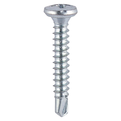 TIMCO Window Fabrication Screws Friction Stay Shallow Pan Countersunk PH Self-Tapping Self-Drilling Point Zinc - 3.9 x 19 Box OF 1000 - 136Z