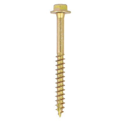 TIMCO Solo Advanced Hex Head Gold Coach Woodscrews - 10.0 x 100 TIMpac OF 2 - 10100SCSYP
