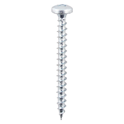 TIMCO Solo Pan Head Silver Woodscrews -All Sizes, 200pcs