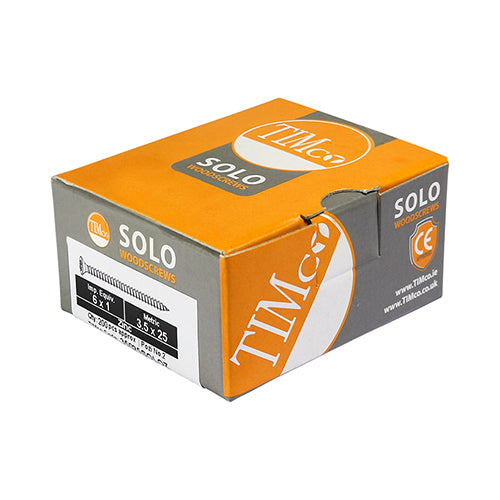 TIMCO Solo Countersunk Silver Woodscrews - 4.5 x 30 Box OF 200 - 45030SOLOZ