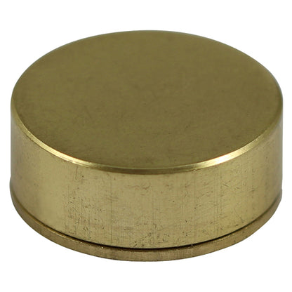 TIMCO Threaded Screw Caps Solid Brass Satin Brass - 18mm TIMpac OF 4 - TSC18SBP