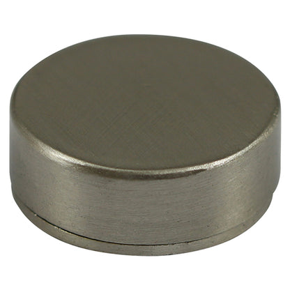 TIMCO Threaded Screw Caps Solid Brass Satin Nickel - 18mm TIMpac OF 4 - TSC18SNP