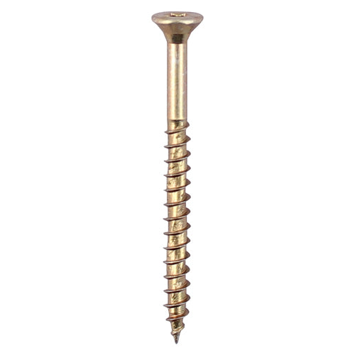 TIMCO Velocity Premium Multi-Use Countersunk Gold Woodscrews - 4.0 x 35 Box OF 200 - 40035VY