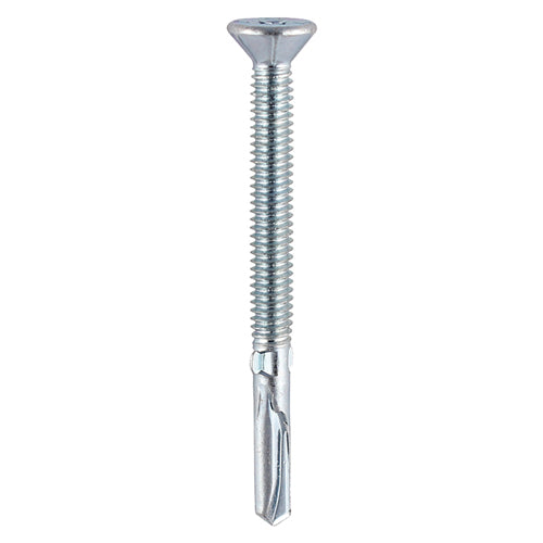 TIMCO Self-Drilling Wing-Tip Steel to Timber Heavy Section Silver Screws  - 5.5 x 65 Box OF 200 - HW65B